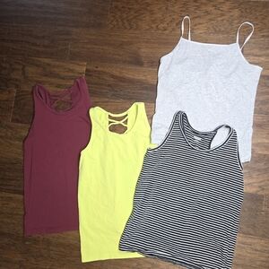 Four Girls Tank Tops Size 7/8 Lot, Old Navy, Wonder Nation